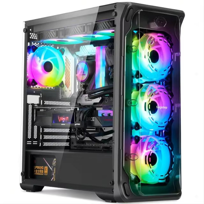 Hot Selling Gamer Desktop Computer Build in Win10 16GB Ram SSD 1TB Hdd GTX 1050Ti Core E5-2650 Processor New Gaming Pc