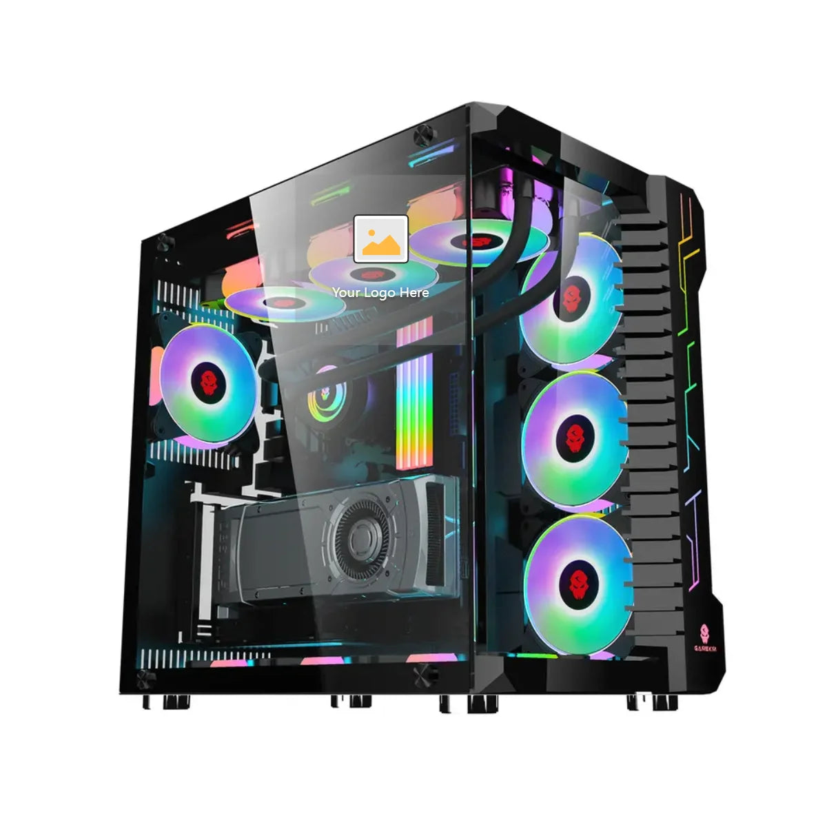 Hot Selling Gamer Desktop Computer Build in Win10 16GB Ram SSD 1TB Hdd GTX 1050Ti Core E5-2650 Processor New Gaming Pc