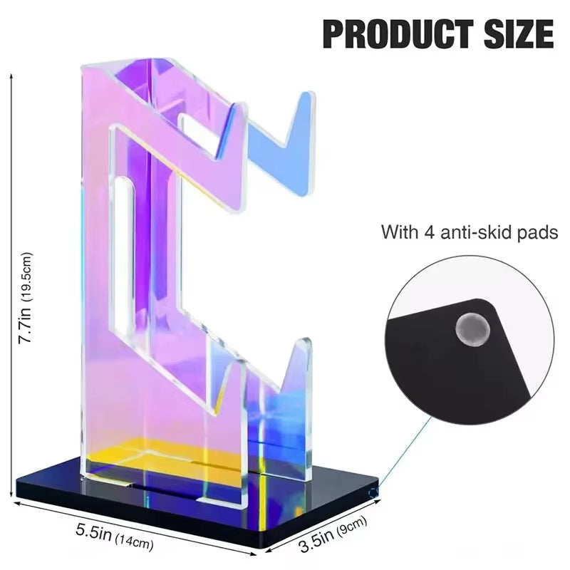 Acrylic Gamepad Display Stand,Dual Controller, Gaming Handle Holder, Bracket for Ps4,Xbox Series, NS Series, High-Qualit)