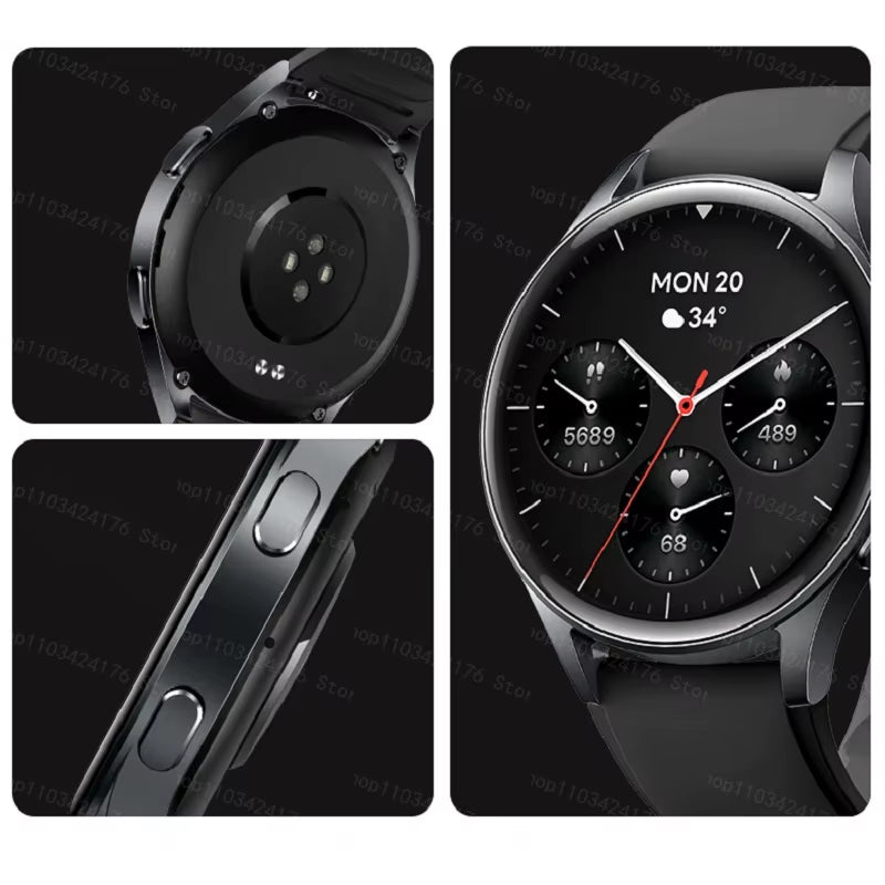 AMOLED Sports Watch GTX03 GTX05 Alexa GPS for Men Women'S Barometer Compass Waterproof IP68 Swimming Bluetooth Smartwatch 2024