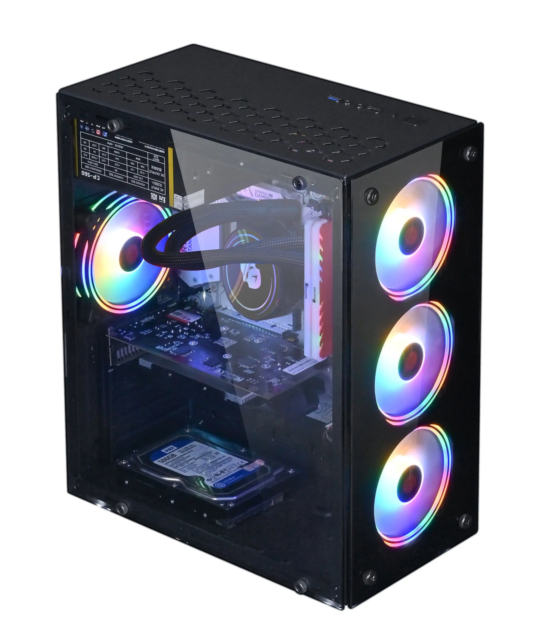 Hot Selling Gamer Desktop Computer Build in Win10 16GB Ram SSD 1TB Hdd GTX 1050Ti Core E5-2650 Processor New Gaming Pc