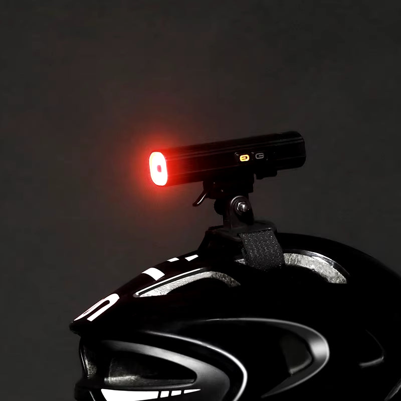 V20CH-600 Bike Helmet Light Front Light & Rear Light 2 in 1 Design 600 Lumens USB Rechargeable Bicycle Light Cycling