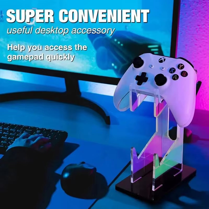 Acrylic Gamepad Display Stand,Dual Controller, Gaming Handle Holder, Bracket for Ps4,Xbox Series, NS Series, High-Qualit)