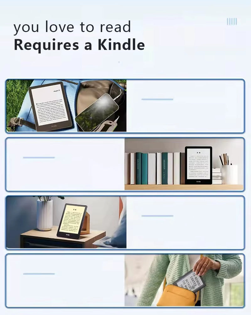 New Kindle Paperwhite 5 E-Reader Now with 6.8" Display and Adjustable Warm Light 8GB 16GB- Ad-Supported Ebook Reader